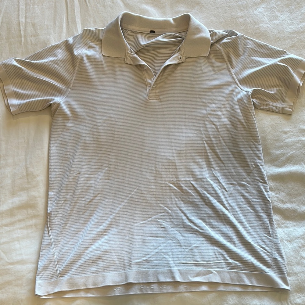 Men's White Lululemon Polo Shirt